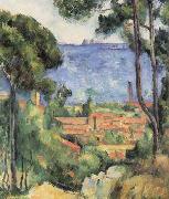 Paul Cezanne Vue sur I Estaque et le chateau d'lf oil on canvas